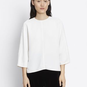 VINCE Crepe Cady Open Back Top Size 8